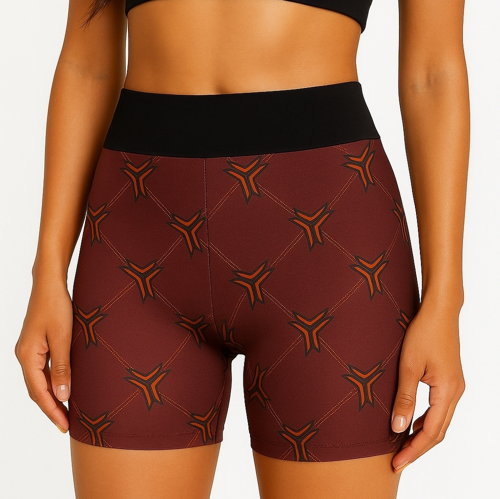 Ultracor Compression Bike Shorts Burgundy Built-In Brief Seamless NEW XS